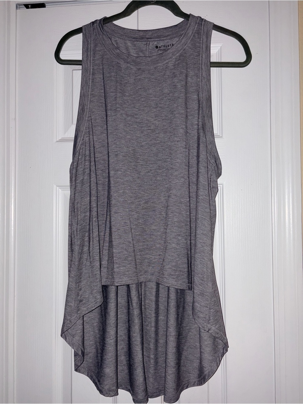 Athleta Heather Gray Sleeveless High-Low Tank